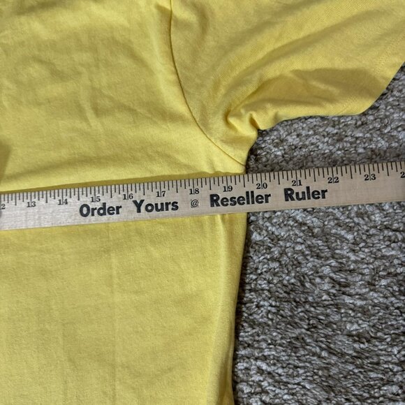 Disney Lady And The Tramp Shirt Mens Medium Yellow Graphic Tee Classic - Picture 6 of 7